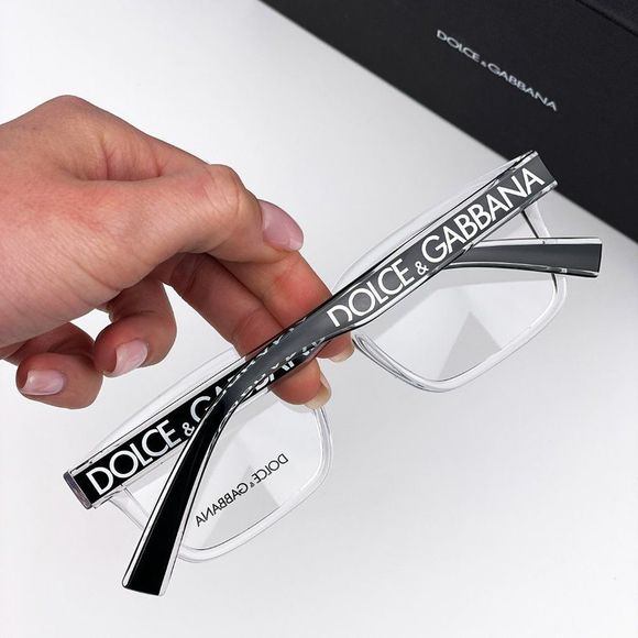 D&G DG5102 3133 Eyeglasses Crystal Black Rectangle Unisex - Picture 5 of 11